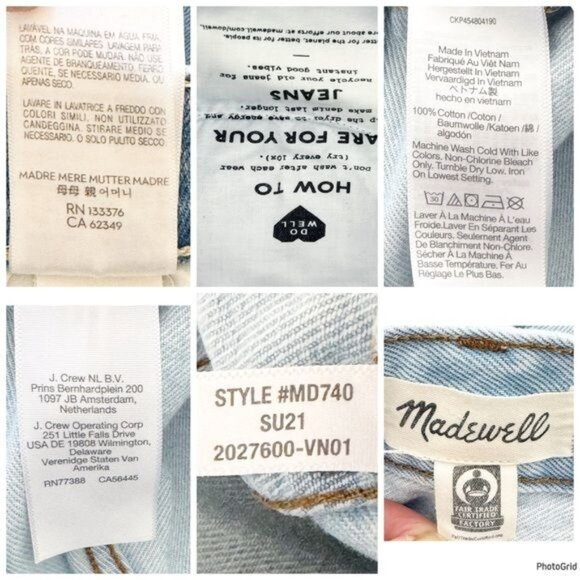 Madewell The Mom Jean Short Shorts  25 - Picture 4 of 6